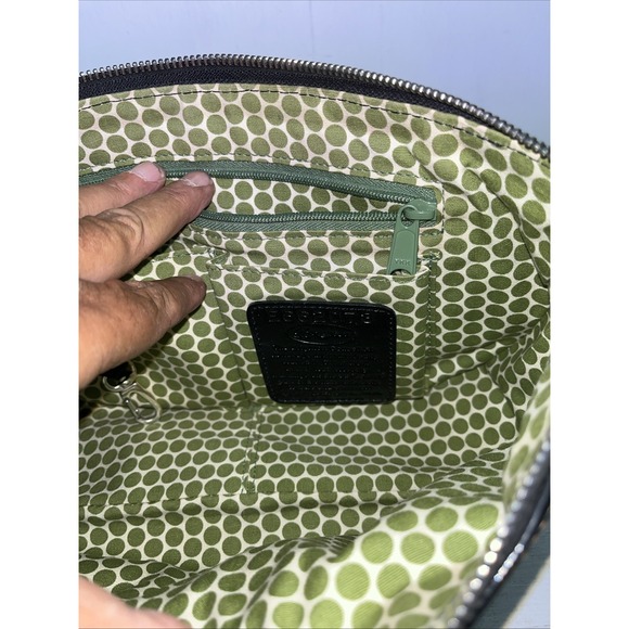 brighton handbag shoulder strap Vinyl/canvas Yellow Flowers Blue Accents 12x6 - Picture 6 of 13